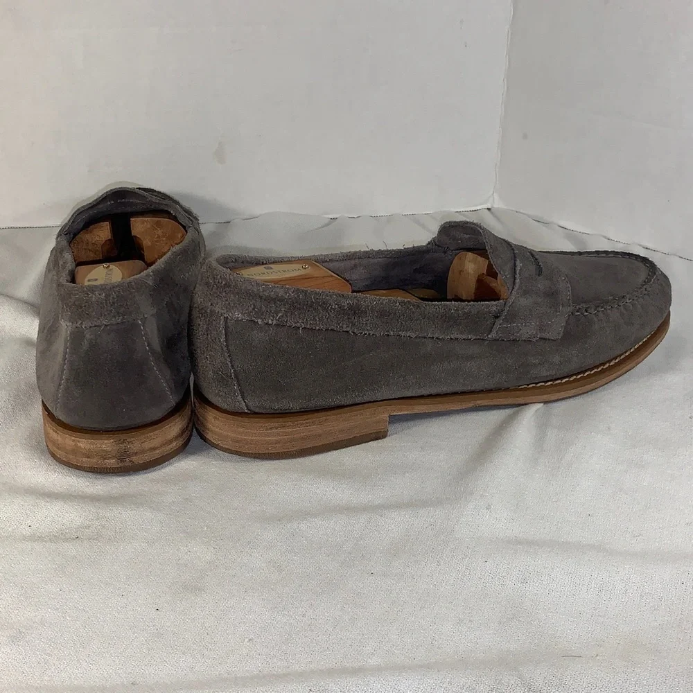 G.H. Bass & Co. Men’s “Weejuns” Gray Suede Penny Loafers